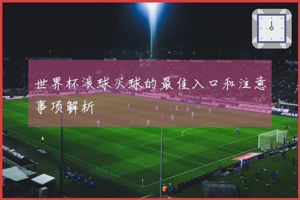 世界杯滚球买球的最佳入口和注意事项解析